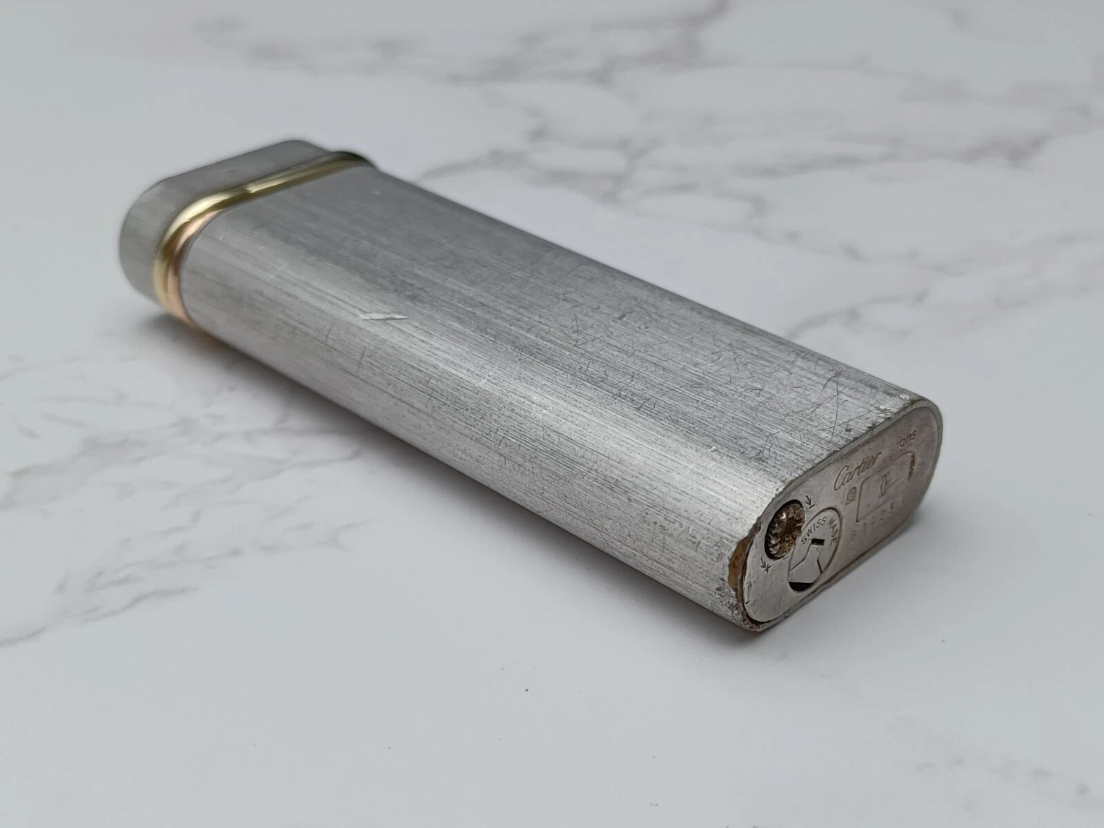 Cartier Trinity Feuerzeug versilbert – Gebraucht