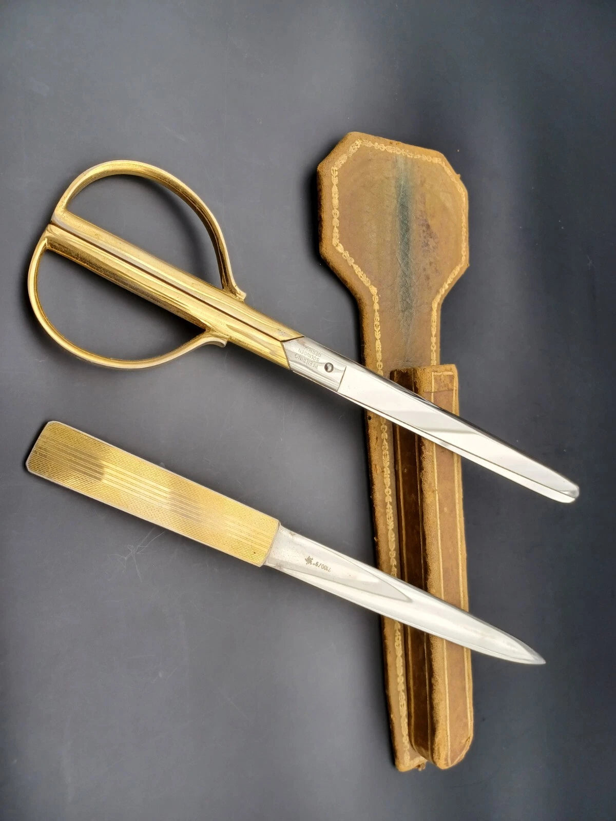 Vintage Solingen Letter Opener & Scissors - Made In Germany - XL-836