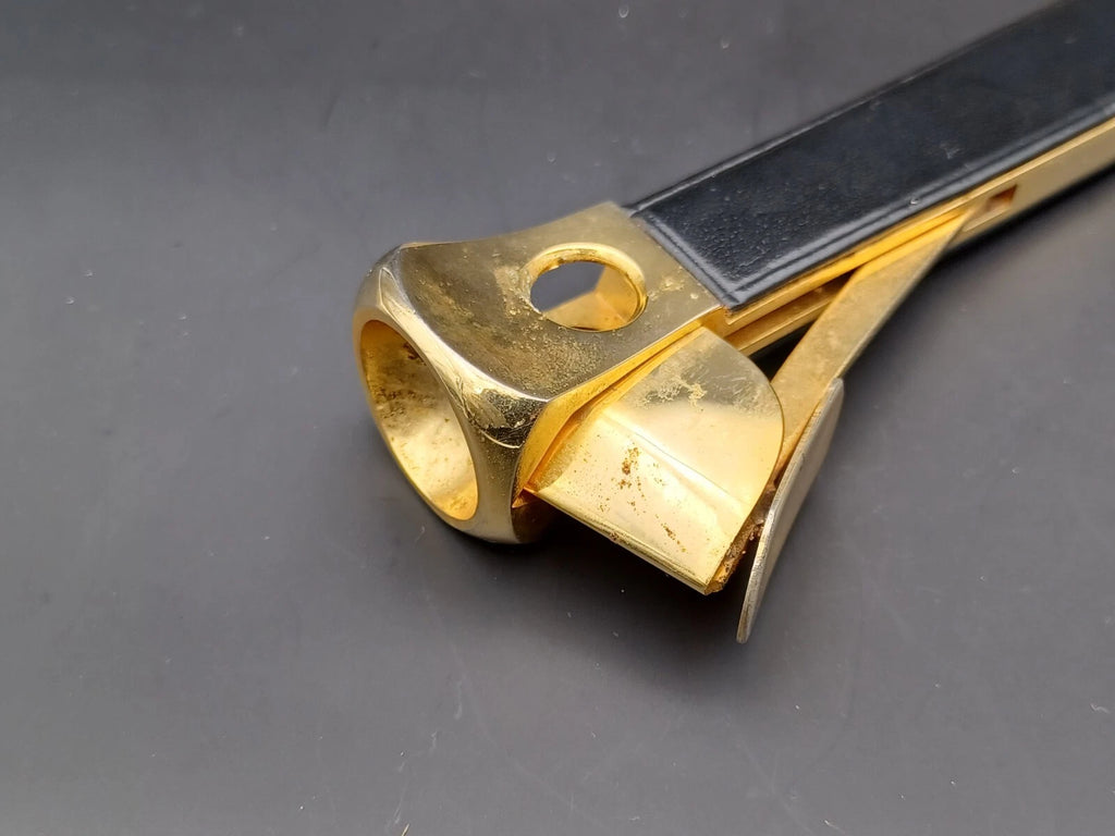 Solingen Zigarrenschneider mit Etui - Schwarzes Leder - Made in Germany - BB15-0945