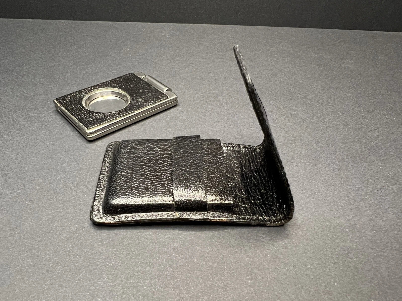 LANCEL - Zigarrenschneider mit Lederetui - 1117CO - BA01