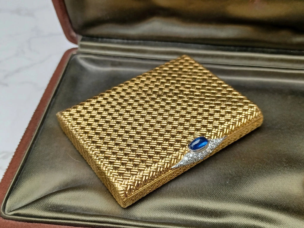 Seltene Van Cleef & Arpels Puderdose & Lippenstifthülle – 18K Gold – 0913CO BD08