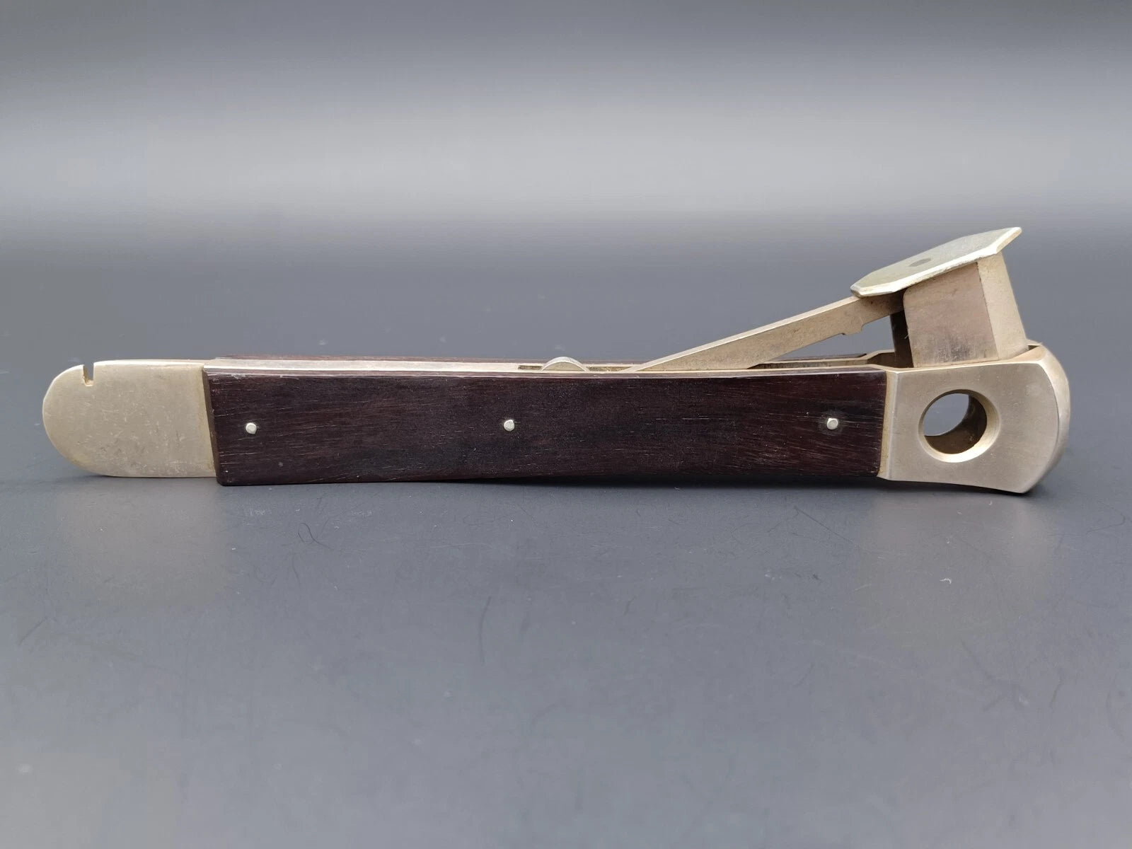 Vintage Solingen Cigar Cutter - Wood - Made In Germany - AS02-719