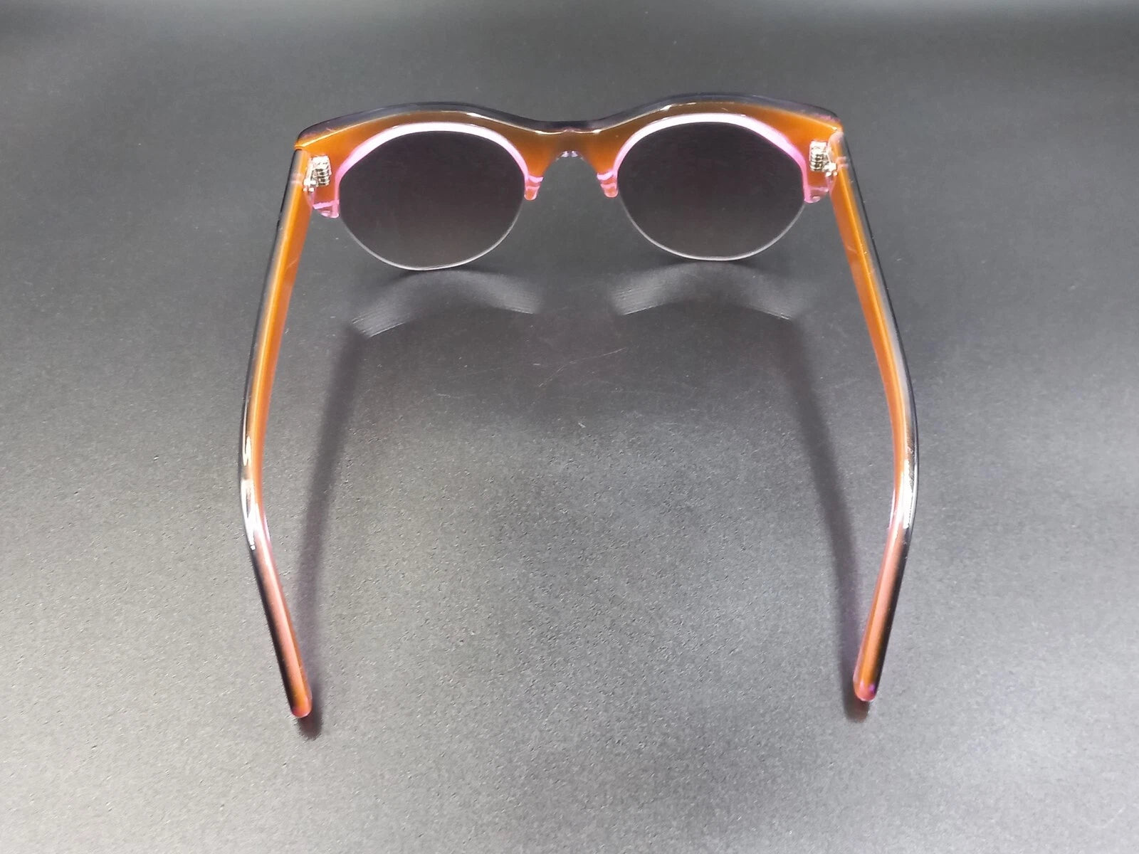 Schöne KIRK & KIRK „Jenny“ Rosa Lila Sonnenbrille – Mit Etui – New Old Stock ED