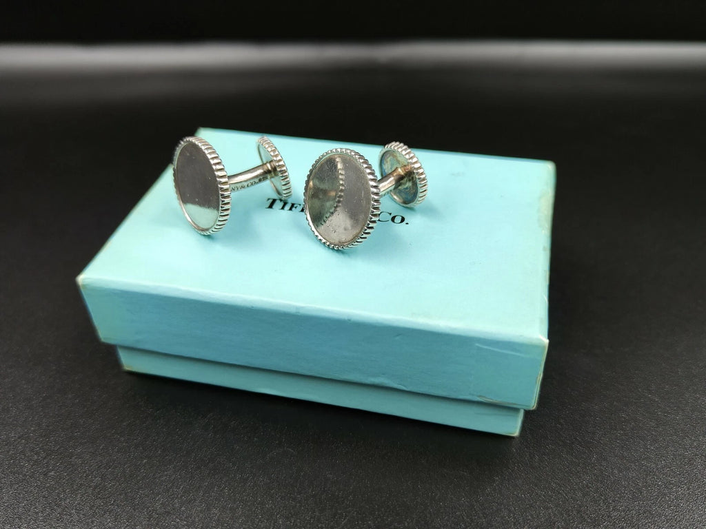 TIFFANY & CO Manschettenknöpfe aus Sterlingsilber - Zeremonie - Hergestellt in den USA - 0148CO AH06
