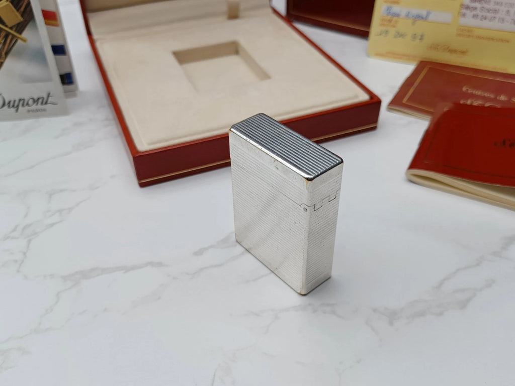 Komplettset S.T. DUPONT L1 BR - Line 1 BR - Versilbert - 1816AD14