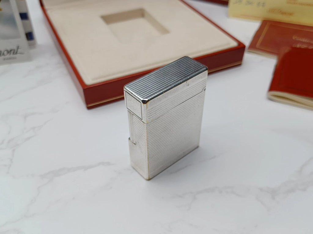 Komplettset S.T. DUPONT L1 BR - Line 1 BR - Versilbert - 1816AD14