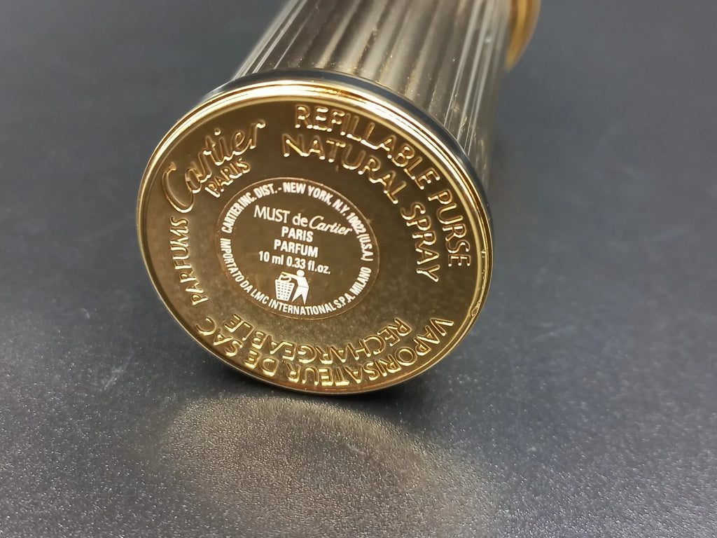 Vaporisateur rechargeable Cartier Doré pour Sac à Main – Luxe Occasion